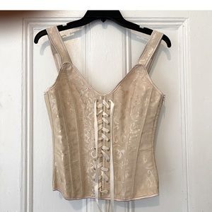 Pale cream Corset Vest